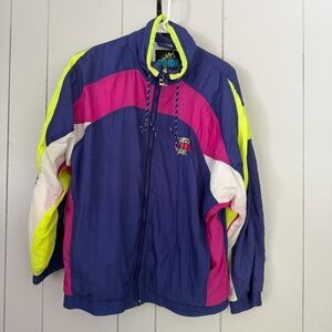 Puma Vintage 90s Color Block Windbreaker Jacket - Multicolor Lightweight Coat